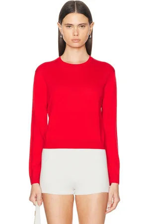 Leset James Classic Crew Sweater in - Red. Size XL (also in ).