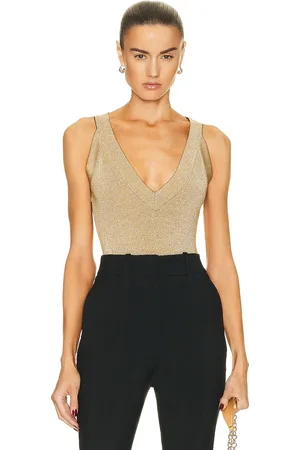 Alaïa Bodysuit in - Metallic Gold. Size 36 (also in 40, 42).