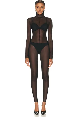 Norma Kamali Long Sleeve Slim Fit Turtleneck Catsuit in - . Size L (also in M, S, XL, XS).