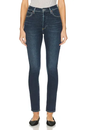 AGOLDE Nico High Rise Slim in - Denim-Dark. Size 30 (also in 33, 34).
