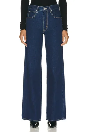 SLVRLAKE Grace Straight Leg in - Denim-Dark. Size 29 (also in 30).