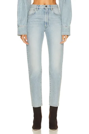 Loulou de Saison Wular Straight Denim Pant in - Denim-Light. Size 25 (also in 26).