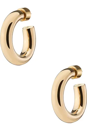 Jennifer Fisher Samira Huggie Earrings in - Metallic Gold. Size all.