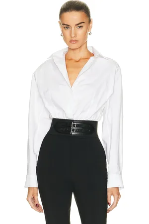 Alaïa Belted Shirt in - White. Size 40 (also in 44).