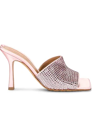 Bottega Veneta Sparkle Stretch Mule Sandals in - Pink. Size 38 (also in 38.5, 40, 41).