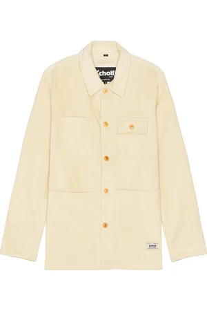 Schott NYC Wale Chore Jacket in - Cream. Size M (also in S).