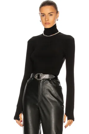 Norma Kamali Slim Fit Long Sleeve Turtleneck Top in - . Size S (also in XS).