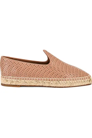 Alaïa Flat Espadrilles in - Blush. Size 36 (also in 37, 38, 39, 41).