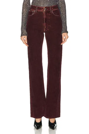 Paco rabanne Velvet Pants in - Burgundy. Size 40 (also in ).