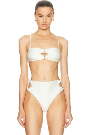 Cult Gaia Pisa Bikini Top in - White. Size XS (also in ).