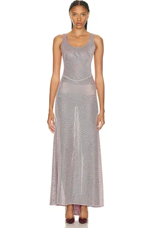 Alaïa Mesh Dress in - Lavender. Size 34 (also in 36, 38, 40).