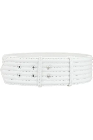 Alaïa Padded Belt in - White. Size 65 (also in 80).