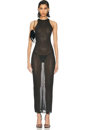 FLEUR DU MAL Sheer Knit Racer Dress in - . Size M (also in S).