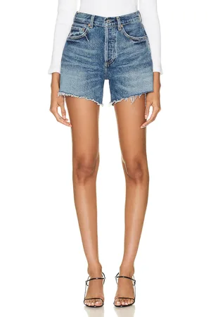 Citizens of Humanity Annabelle Long Vintage Relaxed Short in - Denim-Dark. Size 24 (also in 33).