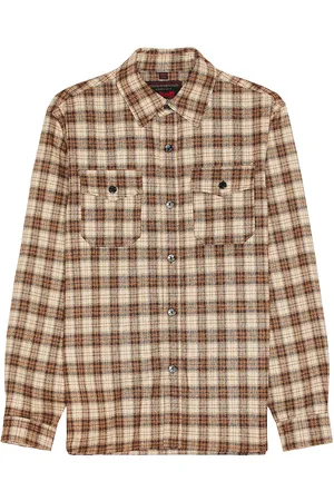 Schott NYC NYC Plaid Cpo Shirt in - Brown. Size S (also in ).