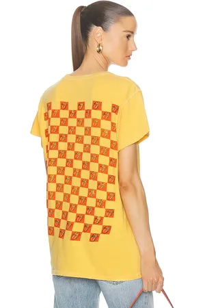 Madeworn Rolling Stones Tee in Yellow in - Yellow. Size L (also in S, XS).
