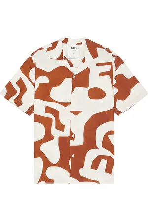Oas Russet Puzzlotec Viscose Shirt in - . Size L (also in M, S, XL/1X).