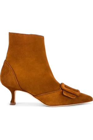 Manolo Blahnik Baylow 50 Boot in - Cognac. Size 36 (also in 36.5, 40).