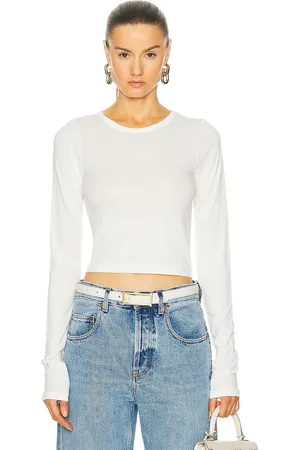 ÉTERNE Long Sleeve Baby Tee in - . Size L (also in M, XL, XS).
