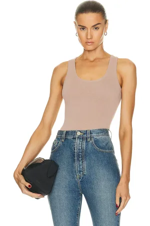 Alaïa Tank Top Bodysuit in - Nude. Size 42 (also in 44).