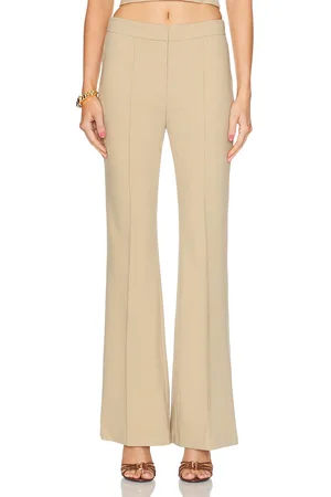 SANS FAFF Lizzy Low Rise Flared Trouser in - Brown. Size M (also in S).