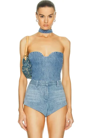 Retrofete Rory Top in - Denim-Medium. Size M (also in ).