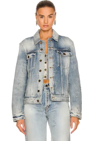 Saint Laurent Boyfriend Jacket in - Denim-Medium. Size 38 (also in ).