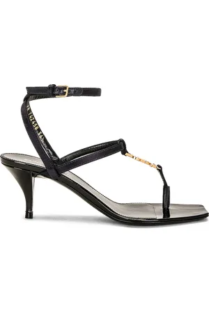 Saint Laurent Cassandra 60 Sandal in - Navy. Size 36 (also in 37.5, 38, 39, 39.5).
