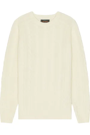 Beams Cable Sweater in - White. Size M (also in S).