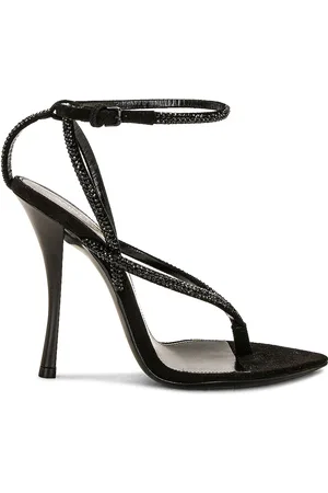 Saint Laurent Nadja Sandal in - Black. Size 38 (also in 39.5, 40, 41).