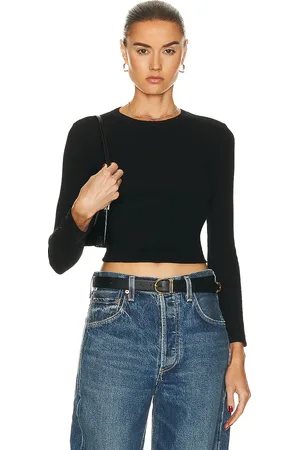 Leset Kelly Slim Fit Long Sleeve Top in - . Size L (also in M, S, XL, XS).