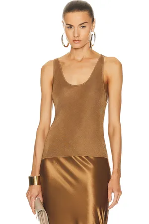 Saint Laurent Knit Tank Top in - Tan. Size XL (also in ).