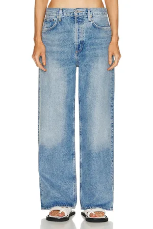 AGOLDE Low Slung Baggy in - Denim-Light. Size 23 (also in 25, 26, 27, 28, 29, 30, 31, 32, 33).