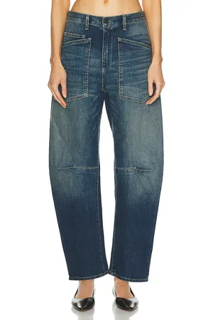 NILI LOTAN Shon Straight Leg in - Denim-Dark. Size 25 (also in 27, 28, 29, 30).