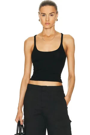 ENZA COSTA Silk Knit U Tank Top in - . Size L (also in ).