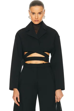 Alaïa Crossover Jacket in - Black. Size 34 (also in 40).