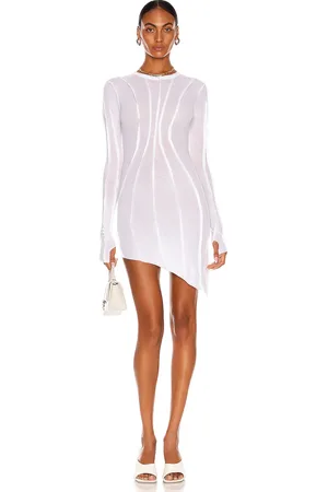 Sami Miro Asymmetric Baby Rib Mini Dress in - . Size M (also in S, XS).