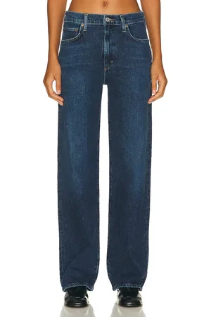AGOLDE Harper Mid Rise Straight in - Denim-Dark. Size 24 (also in 25, 26, 27, 28, 29, 30, 31, 32, 33, 34).