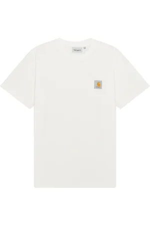Carhartt Short Sleeve Nelson T-shirt in - Cream. Size L (also in M, S, XL/1X).