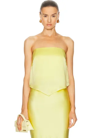The Sei Draped Corset Top in - Yellow. Size 0 (also in 8).