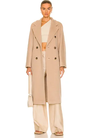 Max Mara Madame Coat in - Beige. Size 6 (also in 8).