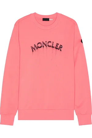 Moncler Logo Sweater in - Pink. Size L (also in M, XL/1X).