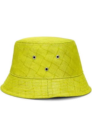 Bottega Veneta Intreccio Jacquard Nylon Bucket Hat in - Yellow. Size L (also in M, S).