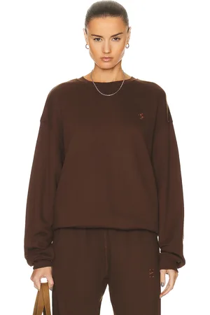 ÉTERNE Oversized Crewneck Sweatshirt in - Brown. Size L (also in M).