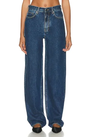 Loulou de Saison Samur Denim Pant in - Denim-Dark. Size 24 (also in 25, 26, 27, 28, 29, 31).