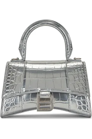 Balenciaga XS Hourglass Top Handle Bag in - Metallic . Size all.