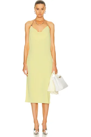Bottega Veneta Double Fluid Viscose Knit Dress in - Yellow. Size M (also in S, XS).