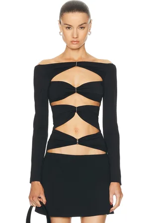 SID NEIGUM D Ring Slit Top in - . Size M (also in XL).