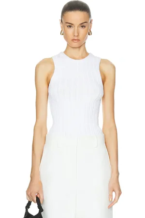 Khaite Manu Tank Top in - White. Size M (also in ).