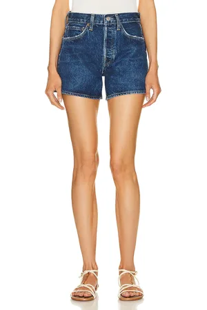 AGOLDE Parker Long Short in - Denim-Dark. Size 32 (also in 31, 33).